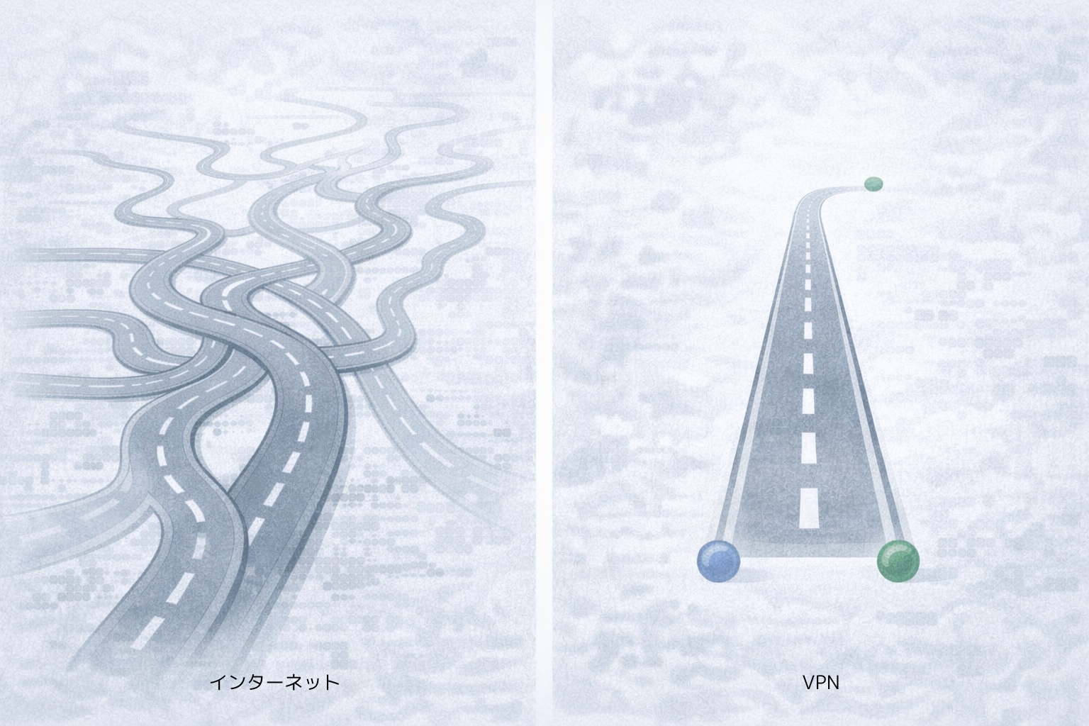 安価だが危険なインターネットの上に、安全な専用線を